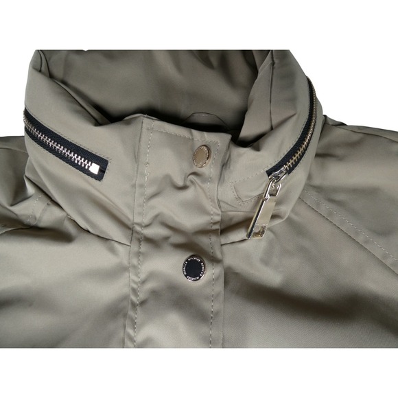 Rebecca Minkoff Oversized Hooded Parka Khaki Women's Size M 251‎ Water-Repellent - Picture 5 of 11